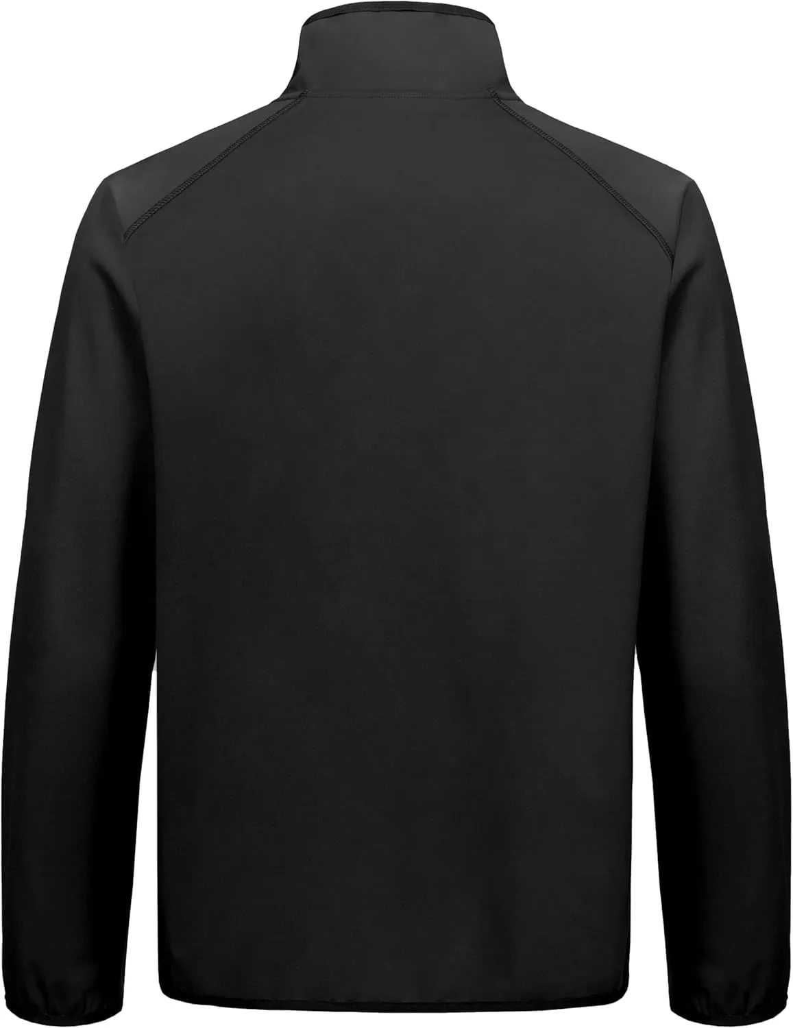 Little Donkey Andy Men's Half Zipper Pullover, Windproof Softshell MTB Mountain Bike Jacket for Cycling Golf Workout