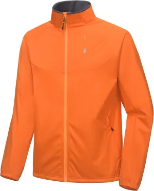 Little Donkey Andy Men's Lightweight Hooded Softshell Jacket for Running Travel Hiking, Windproof Outerwear, Water Repellent