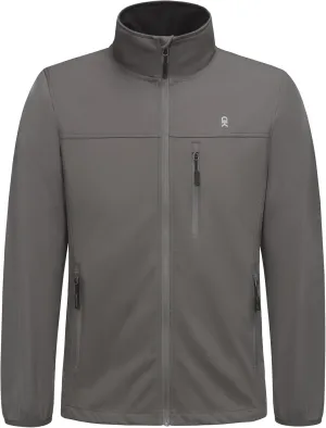 Little Donkey Andy Men's Lightweight Softshell Jacket Windbreaker for Running Travel Hiking, Windproof, Water-resistant
