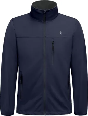 Little Donkey Andy Men's Lightweight Softshell Jacket Windbreaker for Running Travel Hiking, Windproof, Water-resistant