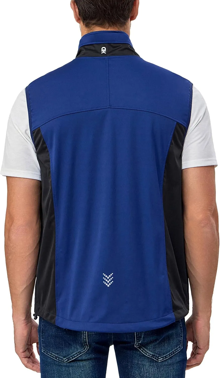 Little Donkey Andy Men's Lightweight Softshell Vest, Windproof Sleeveless Jacket for Running, Hiking, Cycling, Golf