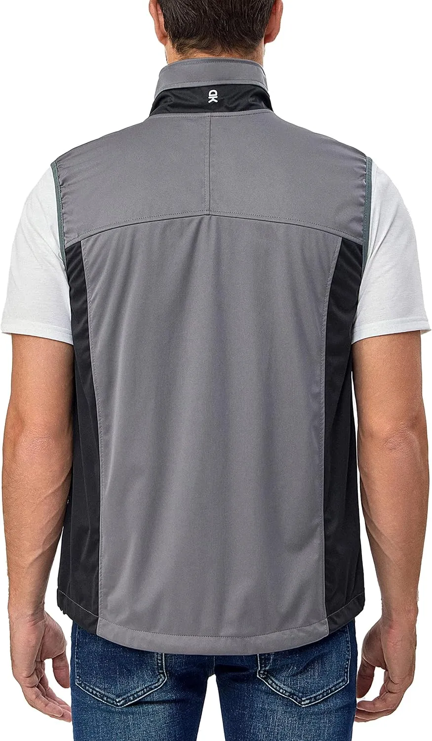Little Donkey Andy Men's Lightweight Softshell Vest, Windproof Sleeveless Jacket for Running, Hiking, Cycling, Golf