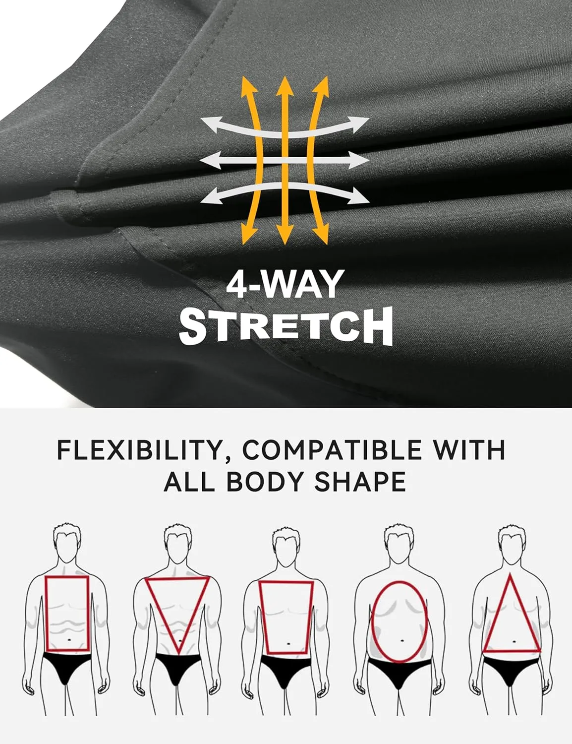 Little Donkey Andy Men's Lightweight Softshell Vest, Windproof Sleeveless Jacket for Running, Hiking, Cycling, Golf