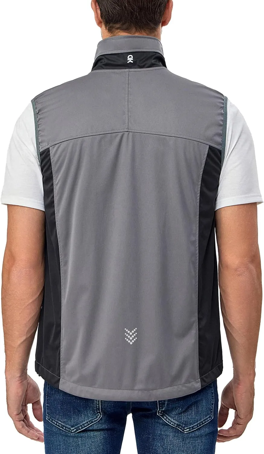 Little Donkey Andy Men's Lightweight Softshell Vest, Windproof Sleeveless Jacket for Running, Hiking, Cycling, Golf