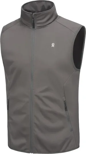 Little Donkey Andy Men's Water-resistant Outerwear Vests, Stretch Windproof Vest for Cycling, Running, Golf