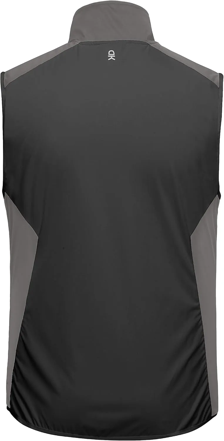 Little Donkey Andy Men's Water-resistant Outerwear Vests, Stretch Windproof Vest for Cycling, Running, Golf
