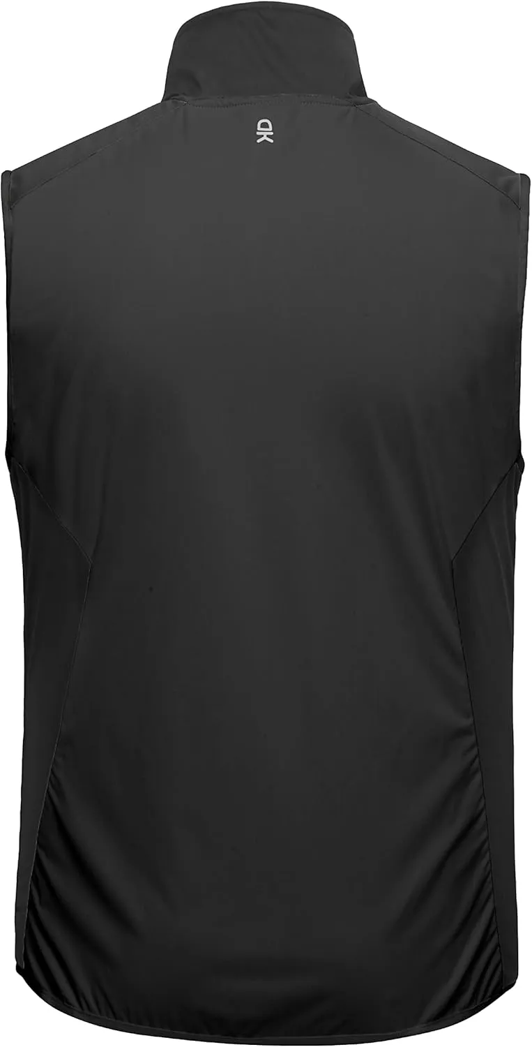 Little Donkey Andy Men's Water-resistant Outerwear Vests, Stretch Windproof Vest for Cycling, Running, Golf