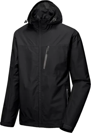 Little Donkey Andy Men's Waterproof Rain Jacket with Detachable Hood Outdoor Raincoat for Hiking Travel Cycling