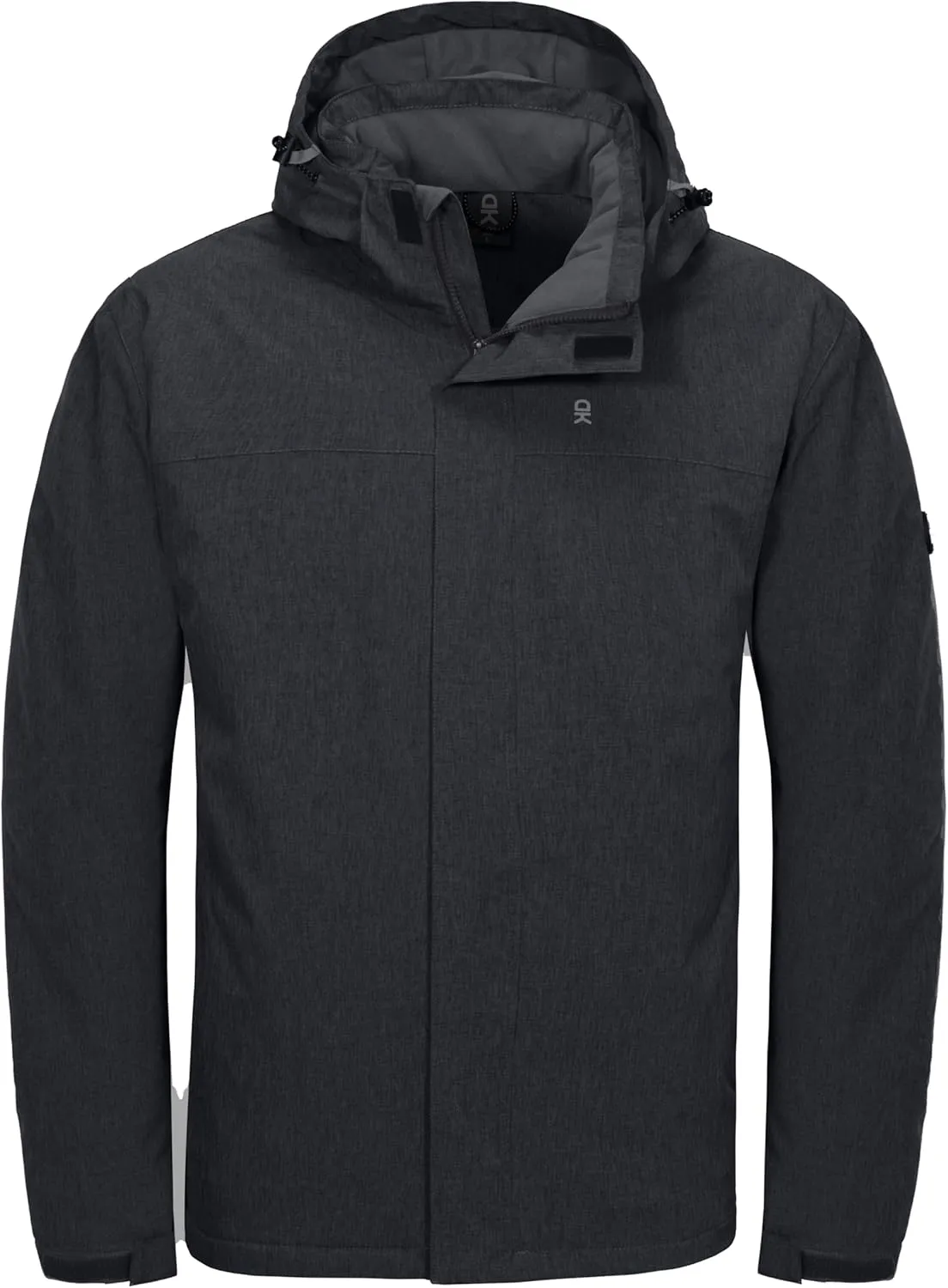 Little Donkey Andy Men's Waterproof Ski Snowboarding Jacket Windproof Warm Coat with Detachable Hood