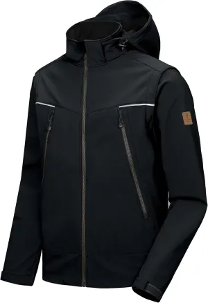 Little Donkey Andy Men's Waterproof Softshell Jacket with Detachable Sleeves and Hood, Fleece Mountain Ski Snow Rain Coat