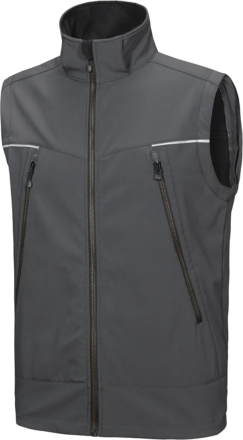 Little Donkey Andy Men's Waterproof Softshell Jacket with Detachable Sleeves and Hood, Fleece Mountain Ski Snow Rain Coat