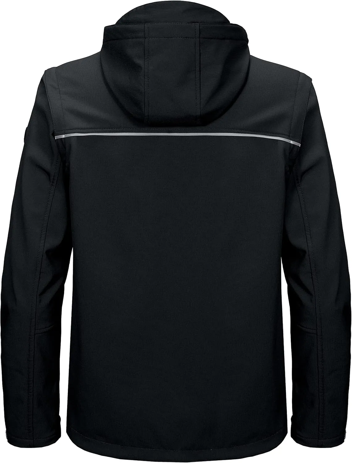 Little Donkey Andy Men's Waterproof Softshell Jacket with Detachable Sleeves and Hood, Fleece Mountain Ski Snow Rain Coat