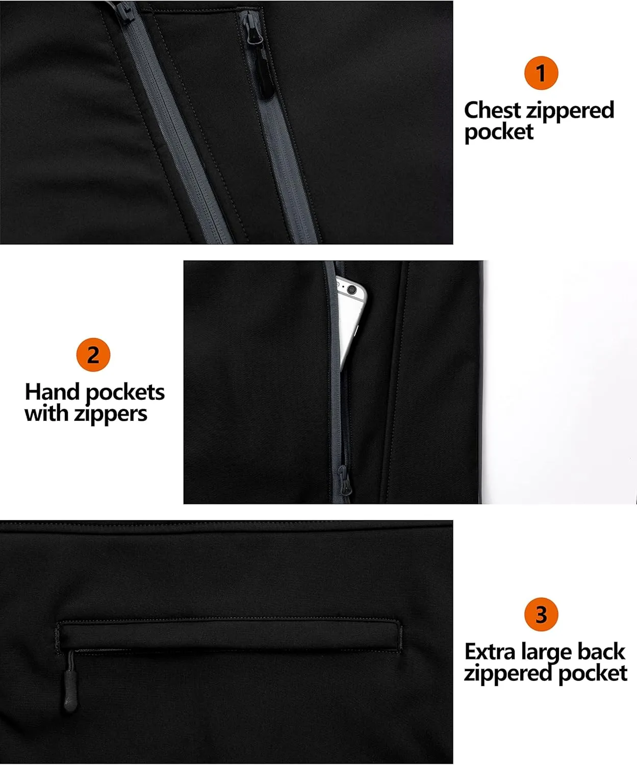Little Donkey Andy Women's Fleece Lined Softshell Vest Lightweight Windproof Sleeveless Jacket for Hiking Outdoor Travel Golf