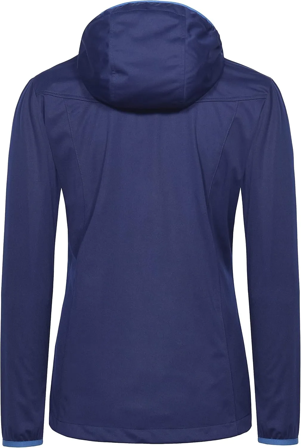 Little Donkey Andy Women's Lightweight Hooded Softshell Jacket for Running Travel Hiking, Windproof, Water Repellent