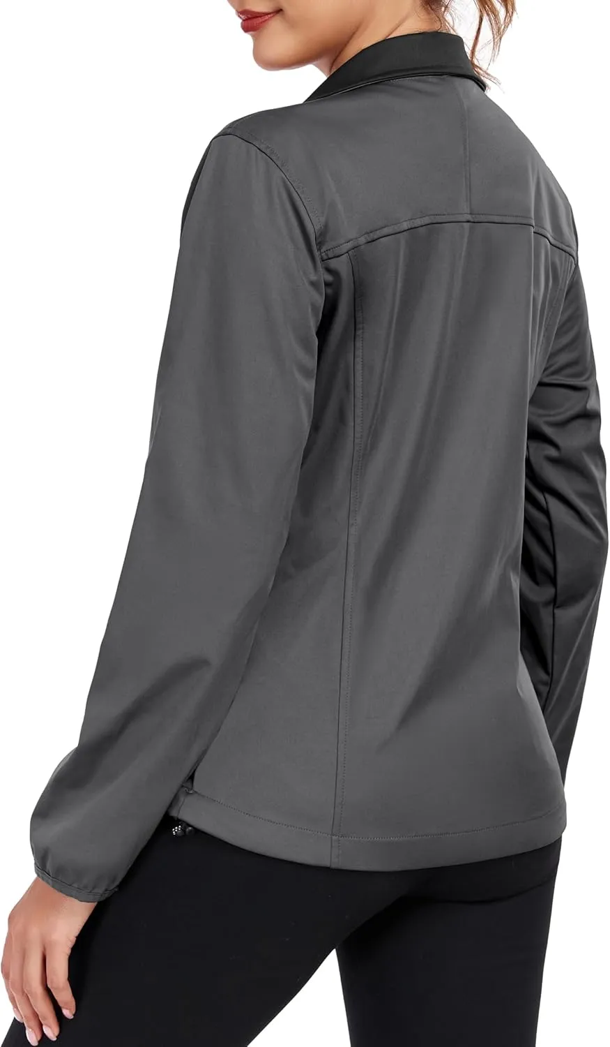 Little Donkey Andy Women's Lightweight Softshell Jacket Windbreaker for Hiking Running Golf Travel, Windproof, Waterproof