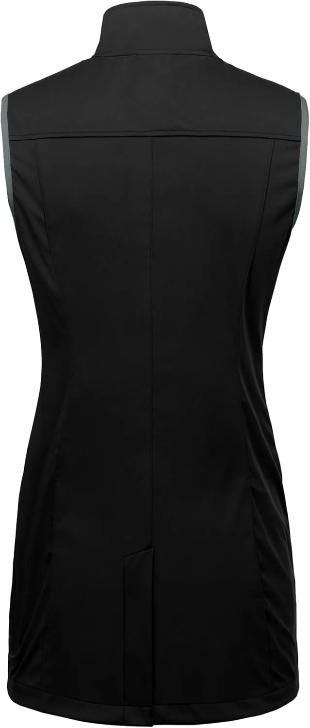 Little Donkey Andy Women's Lightweight Softshell Vest, Windproof Sleeveless Jacket for Running Hiking Travel