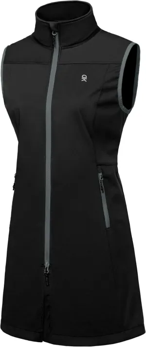Little Donkey Andy Women's Lightweight Softshell Vest, Windproof Sleeveless Jacket for Running Hiking Travel