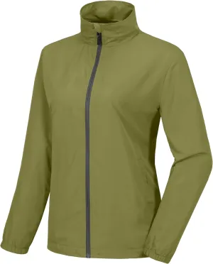 Little Donkey Andy Women's Lightweight Windbreaker Jacket Breathable Windproof Jacket Hiking Running Golf UPF50 