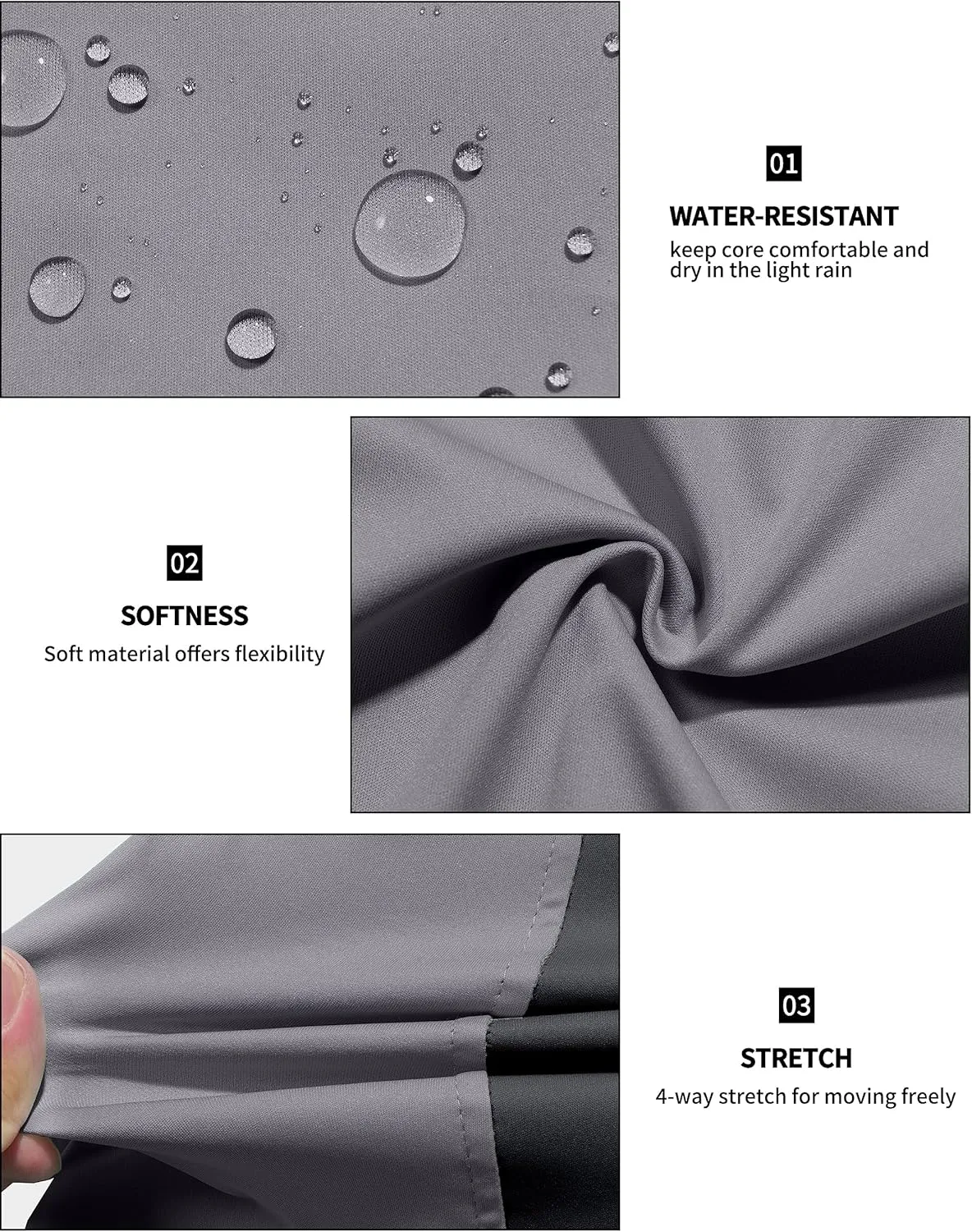 Little Donkey Andy Women's Lightweight Windproof Softshell Vest for Golf Tennis Running Cycling