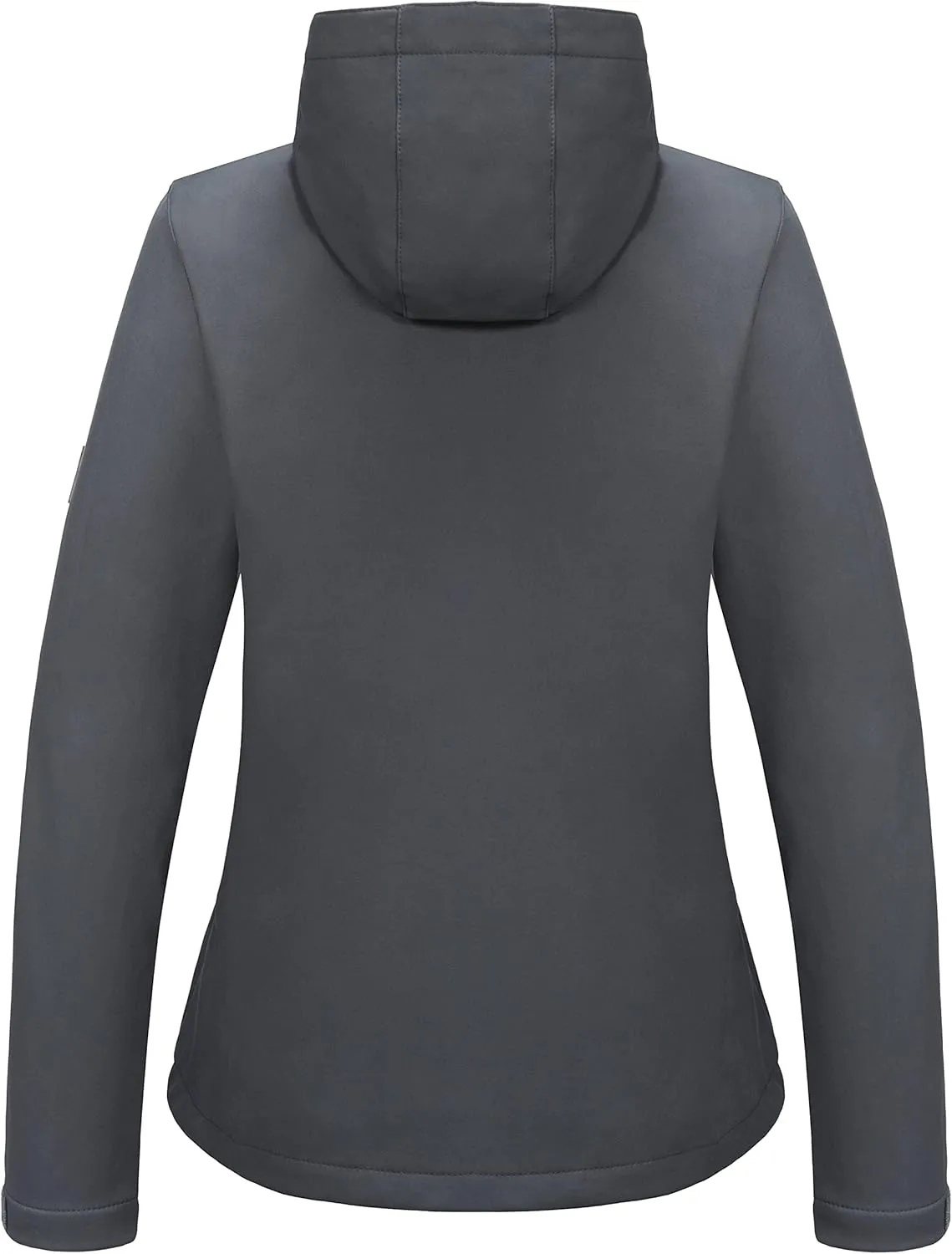 Little Donkey Andy Women's Softshell Jacket Hooded Windproof Fleece Lined Jackets, Lightweight