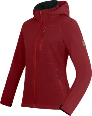Little Donkey Andy Women’s Softshell Jacket, Ski Snowboarding Jacket with Removable Hood, Fleece Lined