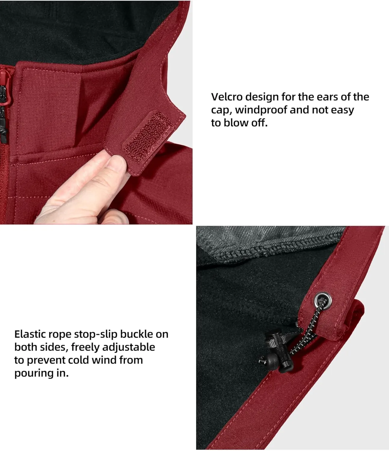 Little Donkey Andy Women’s Softshell Jacket, Ski Snowboarding Jacket with Removable Hood, Fleece Lined