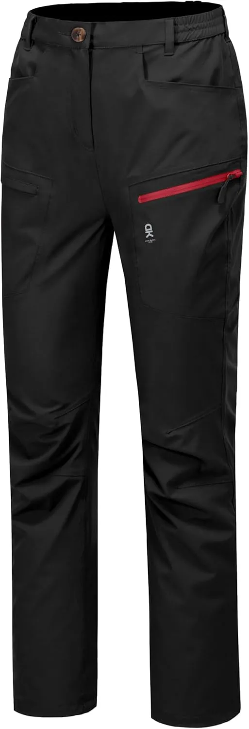 Little Donkey Andy Women's Waterproof Rain Pants Lightweight Breathable Rainproof Pants for Outdoor Hiking Golf