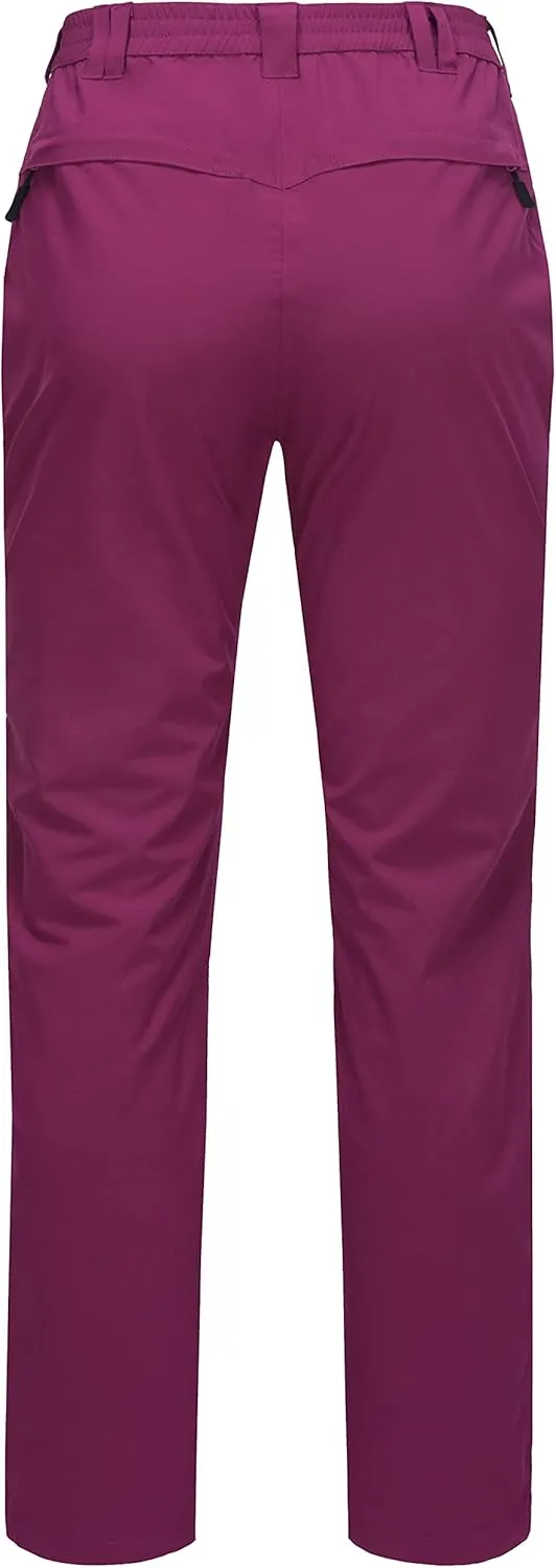 Little Donkey Andy Women's Waterproof Rain Pants Lightweight Breathable Rainproof Pants for Outdoor Hiking Golf