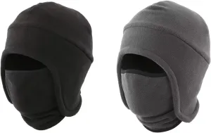 LLmoway Men’s Warm 2 in 1 Hat Winter Fleece Earflap Skull Sports Beanie Ski Mask