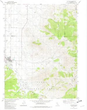Loyalton CA topo map, 1:24000 Scale, 7.5 X 7.5 Minute, Historical, 1981, Updated 1982, 26.6 x 21.9 in