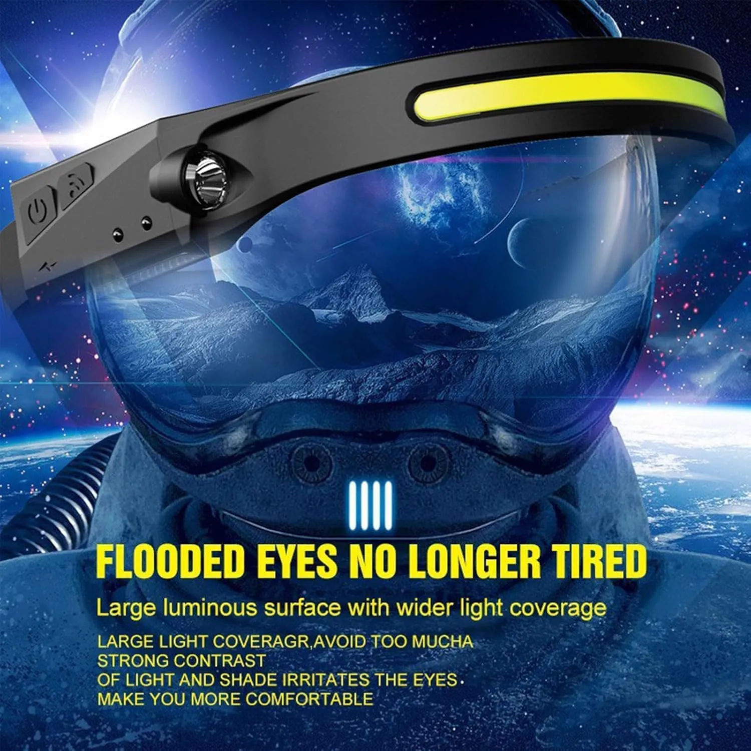Lumi Light Led Headband, Lumilight Headlamp, Lumilight Led, 230 Degree Led Headlamp, Sensing Head Lamps Led Rechargeable Super Bright,Lightweight Waterproof for Outdoor Activities (B-3PC)