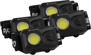LUXPRO LP342-4PK Broadbeam Headlamp - Rechargeable, Bright Headlamp with Adjustable Strap - Lightweight Head Flashlight - 4 Pack