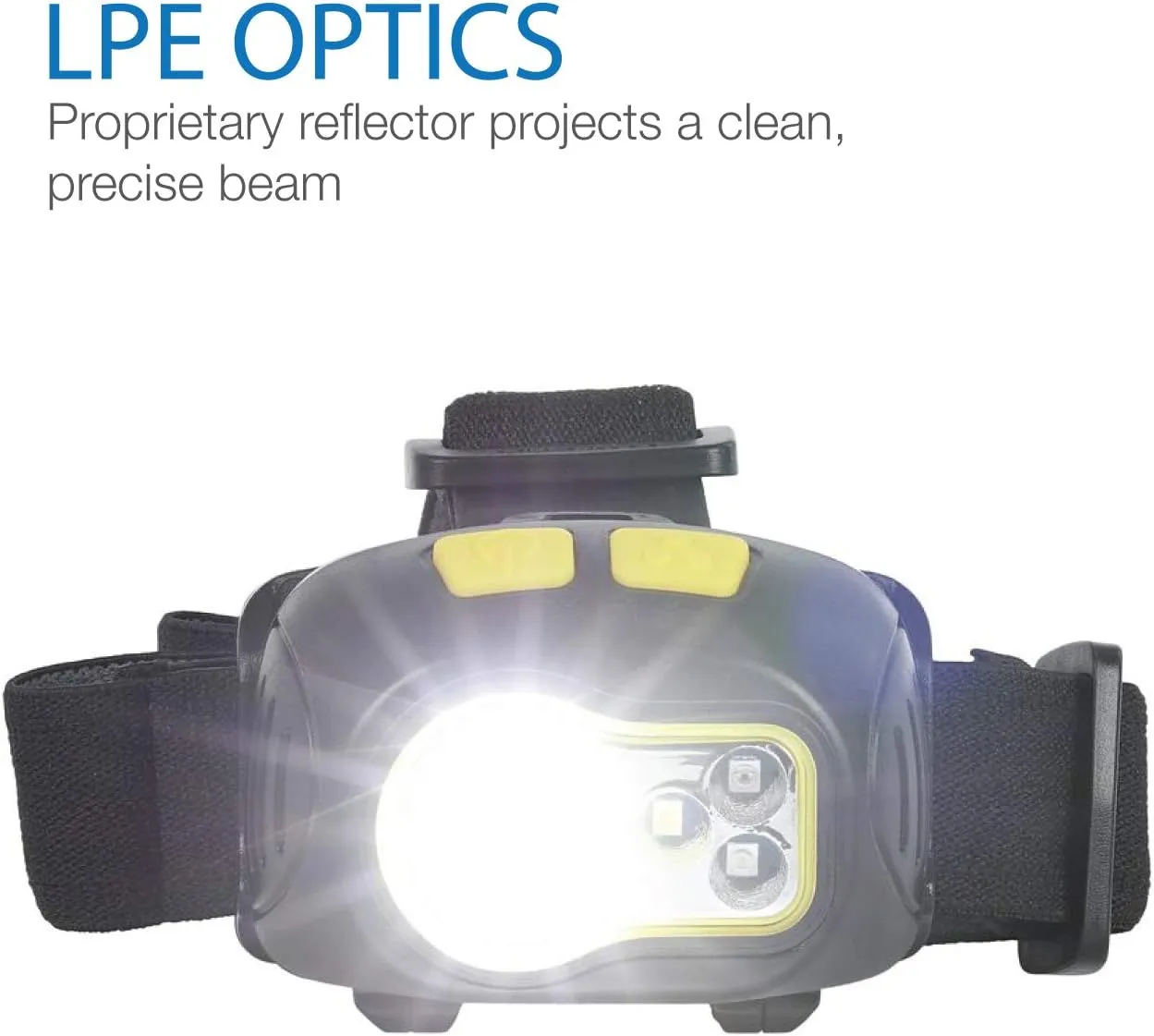 LUXPRO LP346 Bright 300 Lumen Multi-Color LED Headlamp