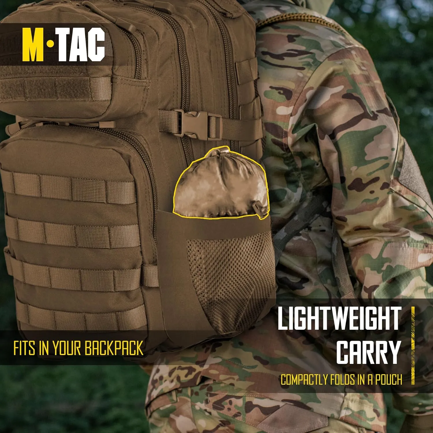 M-Tac Tactical Rain Poncho - Army Military Poncho Shelter - Waterproof Ripstop Camping Hiking Outdoor Hunting Rain Ponchos