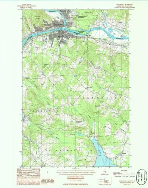 Madawaska ME topo map, 1:24000 Scale, 7.5 X 7.5 Minute, Historical, 1986, Updated 1986, 27.3 x 21.5 in
