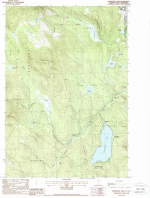 Maidstone Lake VT topo map, 1:24000 Scale, 7.5 X 7.5 Minute, Historical, 1988, Updated 1988, 26.8 x 22 in