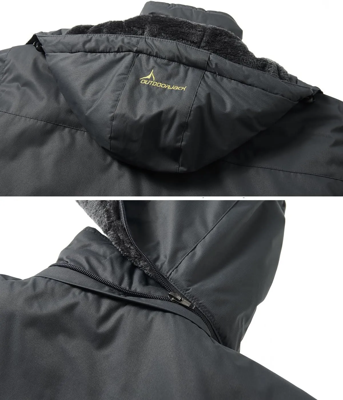 MANSDOUR Men's Snow Ski Hiking Jacket Waterproof Warm Fleece Winter Outdoor Snowboard Windbreaker Hooded Coat…