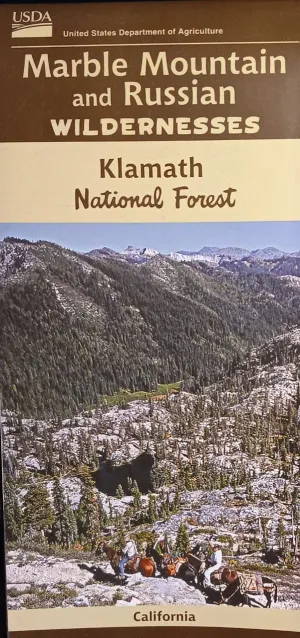 Marble Mountain & Russian Wilderness Areas Map - Waterproof Hardcover