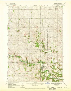 Mazeppa MN topo map, 1:24000 Scale, 7.5 X 7.5 Minute, Historical, 1968, Updated 1970, 27.23 x 21.53 in