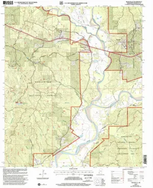 Meadville MS topo map, 1:24000 Scale, 7.5 X 7.5 Minute, Historical, 2000, Updated 2002, 26.8 x 21.9 in