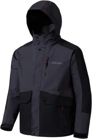 Men's Crew Waterproof Windproof Breathable Rain Coat Jacket for Fishing Hiking Hunting