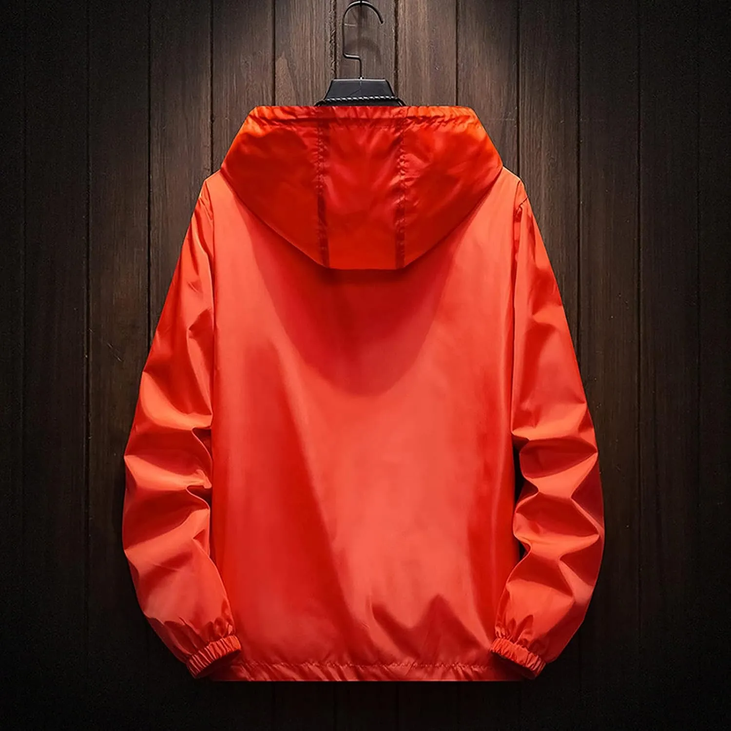Men's Jackets Rain Windbreaker Lightweight Shell Raincoat With Hood For Golf Hiking Travel, M-7XL