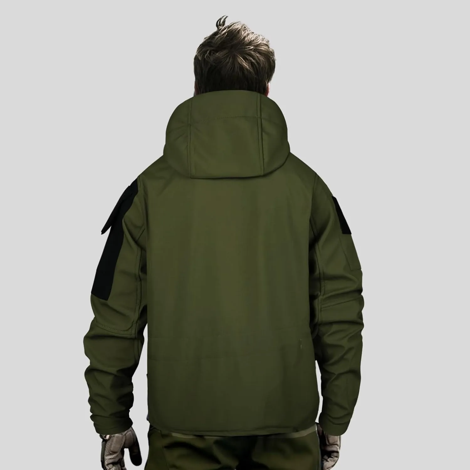 Men's Outdoor Tactical Jacket Softshell Waterproof Lightweight Windbreaker Multi Pockets Hunting Hiking Jackets