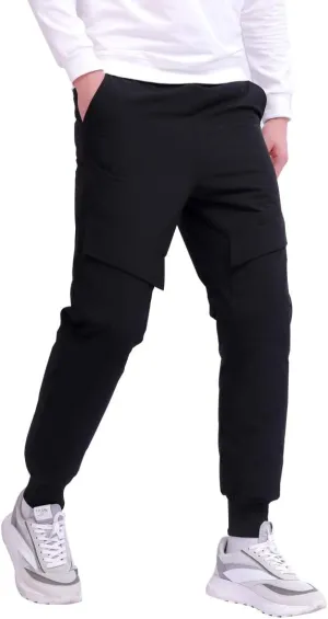 Men's Snow Pants Winter Warm Packable Down Pants Compressor Outdoors DownTrousers Black