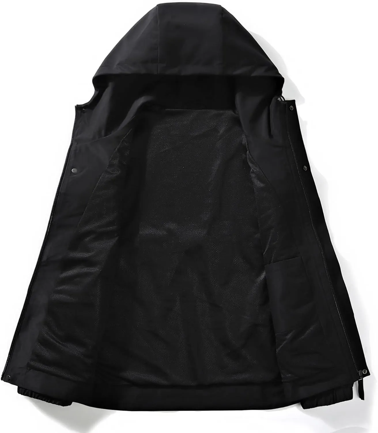 Men'S Waterproof And Windproof Jacket For Outdoor Activities Fishing Hiking Mountaineering Hooded Jacket.