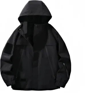 Men'S Waterproof And Windproof Jacket For Outdoor Activities Fishing Hiking Mountaineering Hooded Jacket.