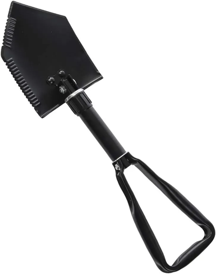 Mil-Tec US 2.5mm Trifold Shovel with Pouch Black