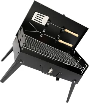 Milisten Outdoor Portable Bbq Grill Folding Camping Barbecue Stove Bbq Grate Set High-strength Material Easy to Assemble