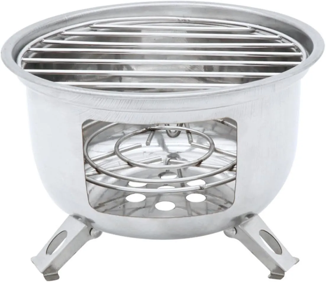 Mini Bbq Grill Portable Weatherproof for Camping Hiking and Bonfire Gatherings