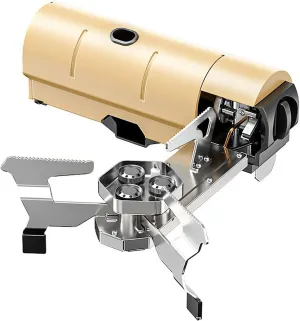 Mini Folding Cassette Stove, Three Cores Outdoor Folding Portable Camping Stove, Adjustable Fire, 3200W Camping Cookset, for On Grill Pans, Frying Pans, Etc